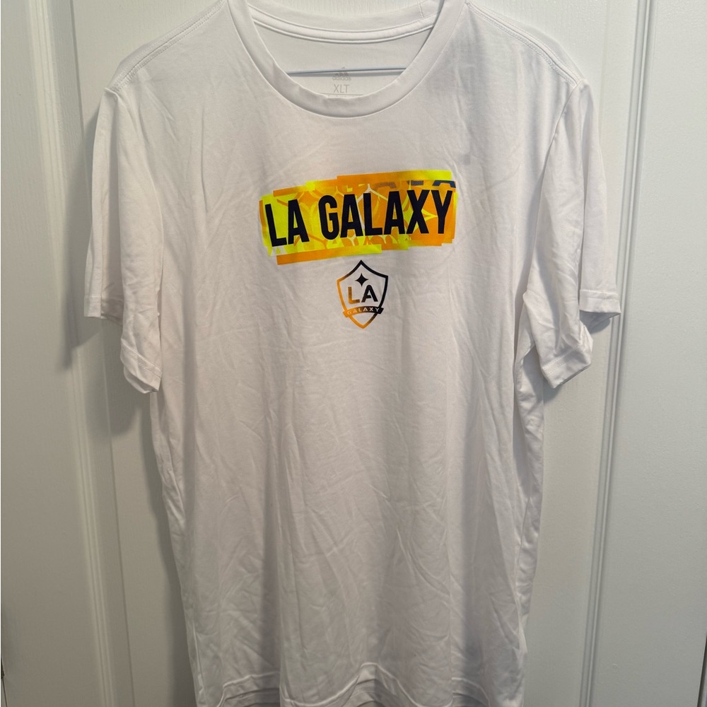 Adidas x MLS LA Galaxy Women’s Pregame Warmup Short Sleeve T-Shirt - XLT NWT